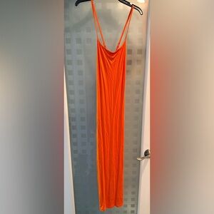 SHEIN Orange Maxi Dress